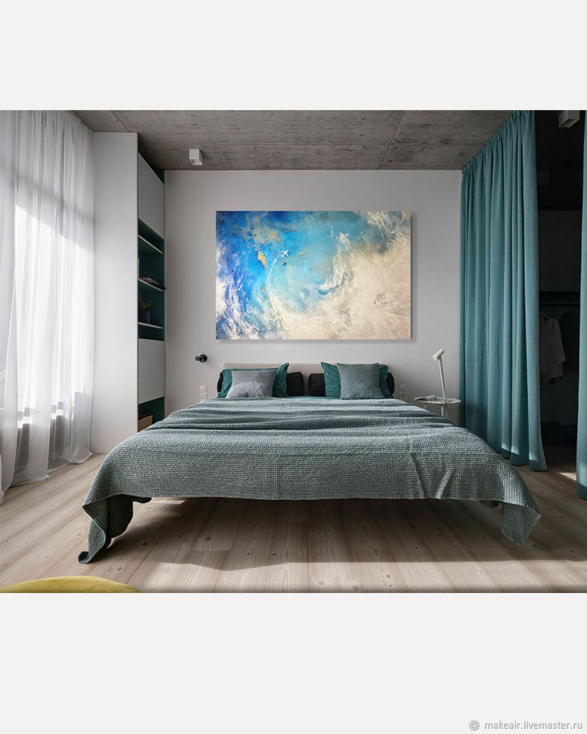 Картина: Выше полета самолета – купить на Ярмарке Мастеров – R29VQRU ...