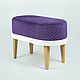 Банкетка Violet-Compact (со съемным чехлом). Банкетки. Мастерская Elanska-Design. Интернет-магазин Ярмарка Мастеров.  Фото №2
