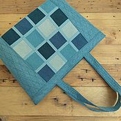 Сумки и аксессуары handmade. Livemaster - original item Dark turquoise tote, women`s summer bag, linen, 342. Handmade.