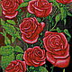 Set of embroidery beads 'Red roses '. Embroidery kits. Beaded embroidery from Laura. Online shopping on My Livemaster.  Фото №2