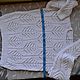 Свитер вязаный женский Белый ажурный. Свитеры. Lenasana Вязание на заказ. Ярмарка Мастеров.  Фото №4