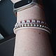 Order Soft Pink Leather Bracelet. esterella. Livemaster. . Hard bracelet Фото №3