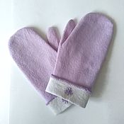 Аксессуары handmade. Livemaster - original item Mittens: felted merino mittens January. Handmade.