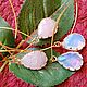 Earrings with natural Rose quartz 'Pink spikes'. Earrings. Rimliana - the breath of the nature (Rimliana). My Livemaster. Фото №6
