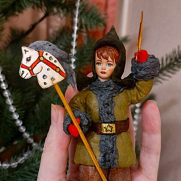 Я люблю свою лошадку - ватная елочная игрушка. . Куклы и игрушки ручной работы - Ярмарка Мастеров Куклы и игрушки ручной работы. Ярмарка Мастеров - ручная работа Я люблю свою лошадку - ватная елочная игрушка. Handmade.