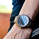 Заказать Деревянные наручные часы мужские с гравировкой 44 мм. gifTree | Подарки из дерева. Ярмарка Мастеров. . Часы наручные Фото №3