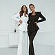 Two-piece suit with peplum and bell-bottomed trousers, Suits, Vologda,  Фото №1