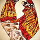 Batik scarf 'Rhythms of Africa' shawl batik, hand-painted on silk. Shawls. OlgaPastukhovaArt. Online shopping on My Livemaster.  Фото №2