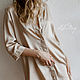 Order Sieste tencel long shirt coffee with milk. Delicate Clothing Store (Daria). Livemaster. . Shirts Фото №3