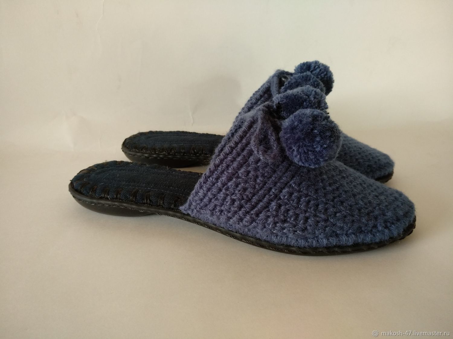 knitted wool slippers