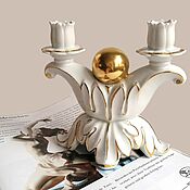Винтаж handmade. Livemaster - original item Porcelain candle holder from The Neu-Tettau manufactory.. Handmade.