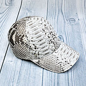 Аксессуары handmade. Livemaster - original item Baseball cap made of genuine python leather, custom made!. Handmade.