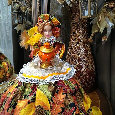 Посуда ручной работы. Ярмарка Мастеров - ручная работа Кукла на чайник.Грелка.. Handmade.