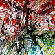 Abstract tree painting colorful abstract art forest landscape. Pictures. Art Gallery by Natlya Zhdanova. My Livemaster. Фото №5