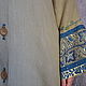 Балийская коллекция. Балийское пальто с голубыми цветами. Жакеты. Maya Moliq. Ярмарка Мастеров.  Фото №5