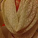 stole made of 100%linen yarn 'Russian motives'. Wraps. Exclusive linen jersey from Elena. My Livemaster. Фото №6