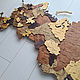 Карта России. Карты мира. Wooden3Dmap. Ярмарка Мастеров.  Фото №5