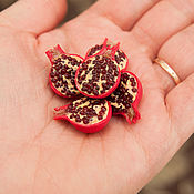 Материалы для творчества handmade. Livemaster - original item Pomegranate half. Handmade.