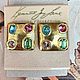 Kenneth jay lane клипсы с хрусталем Swarovski. Серьги винтажные. Винтажные украшения Vintageluxox. Интернет-магазин Ярмарка Мастеров.  Фото №2
