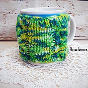 Для дома и интерьера handmade. Livemaster - original item Cardigan (cover) for mugs. Handmade.