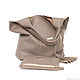 Order Bag Bag Package shopping Bag shopper large size with cosmetic bag Taup. BagsByKaterinaKlestova (kklestova). Livemaster. . Classic Bag Фото №3