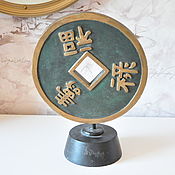 Картины и панно handmade. Livemaster - original item Concrete statue Chinese coin. Handmade.
