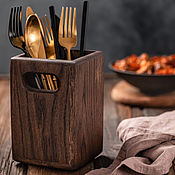 Для дома и интерьера handmade. Livemaster - original item Stand made from oak for Cutlery. Handmade.