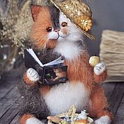 Куклы и игрушки handmade. Livemaster - original item SUMMER PICNIC cat fat toy. Handmade.
