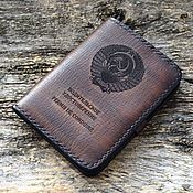 Сумки и аксессуары handmade. Livemaster - original item Leather wallet for auto documents. Handmade.