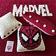 Order Marvel comics superheroes in a knitted set on the bed. komarovanata. Livemaster. . Bedspreads Фото №3