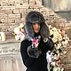 Women's winter fur hat and mittens. Hat with ear flaps. Olga Lavrenteva. Online shopping on My Livemaster.  Фото №2