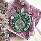 Брошь "Мятное яблоко". Брошь-булавка. Дарья (ms.brooch). Ярмарка Мастеров.  Фото №4