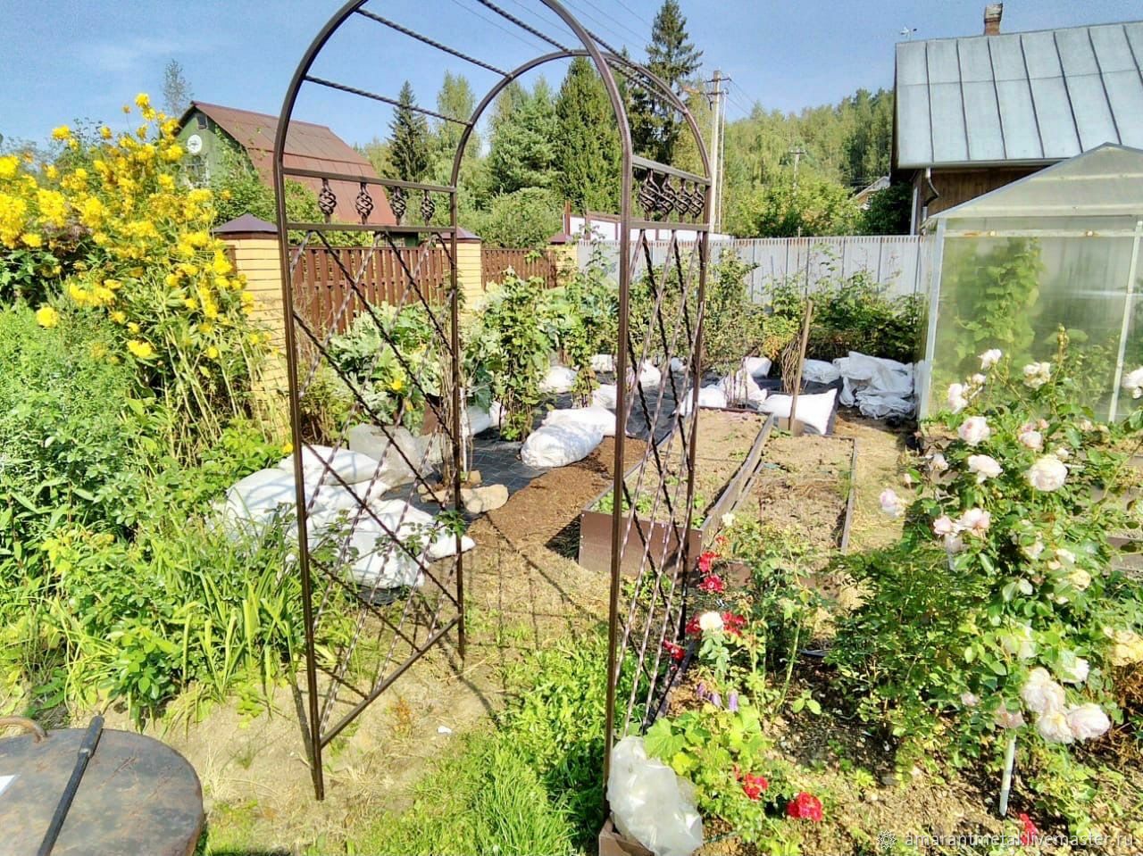 Арки из металла для дачи. 10 фото | Garden arch, Outdoor, Outdoor structures