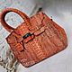 Сумка из питона в стиле кинозвезды Amber Antique. Классическая сумка. Nata_l_y (lovefromocean). Интернет-магазин Ярмарка Мастеров.  Фото №2