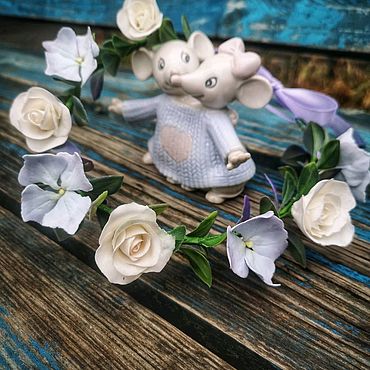 Свадебный салон ручной работы. Ярмарка Мастеров - ручная работа Венок на голову "Нежность" из цветочной глины. Handmade. Свадебный салон ручной работы. Ярмарка Мастеров - ручная работа Венок на голову "Нежность" из цветочной глины. Handmade.