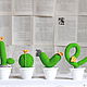 El cactus en forma de la palabra 'LOVE'. Words. ToysAndToys. Интернет-магазин Ярмарка Мастеров.  Фото №2