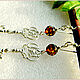 Order Earrings 'Twenty-one' amber silver. Frollena II. Natural Baltic amber. Livemaster. . Earrings Фото №3