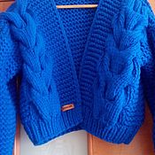 Одежда handmade. Livemaster - original item The bomber jacket in knit..!!. Handmade.