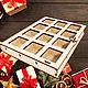 Адвент календарь для пряников на 12 ячеек. Адвент-календарь. Plywood master. Интернет-магазин Ярмарка Мастеров.  Фото №2