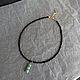 Черный чокер из бисера. Чокер с натуральным жемчугом. Чокер. STATEMENTS JEWELRY Only_you_byElena. Ярмарка Мастеров.  Фото №14