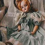 Боннет нормандский для антикварной куклы