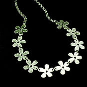 Украшения handmade. Livemaster - original item Necklace flowers made of Nickel silver with silver plating. Handmade.