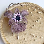 Украшения handmade. Livemaster - original item Flower Brooch Orchid. Handmade.