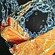 Oil painting orange Slices on a black background hyperrealism on canvas. Pictures. Yulia Berseneva ColoredCatsArt. Online shopping on My Livemaster.  Фото №2