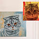 Painting cat portrait of a cat dog pet custom oil. Pictures. Yulia Berseneva ColoredCatsArt. Online shopping on My Livemaster.  Фото №2