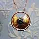 Order Black diamond pendant Amulette. luxuryclub. Livemaster. . Necklace Фото №3