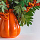 Ваза "Bud Orange Flower M". Вазы. Hill & Mill. Интернет-магазин Ярмарка Мастеров.  Фото №2