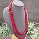 Long Beads / Necklace natural red coral. Beads2. naturalkavni. My Livemaster. Фото №6