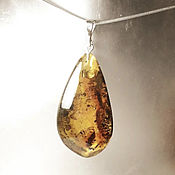 Украшения handmade. Livemaster - original item Large pendant made of natural Baltic amber(509). Handmade.