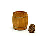 Barrel for honey 'Cooper' dark for 1 kg. Art.7035. Jars. SiberianBirchBark (lukoshko70). My Livemaster. Фото №5